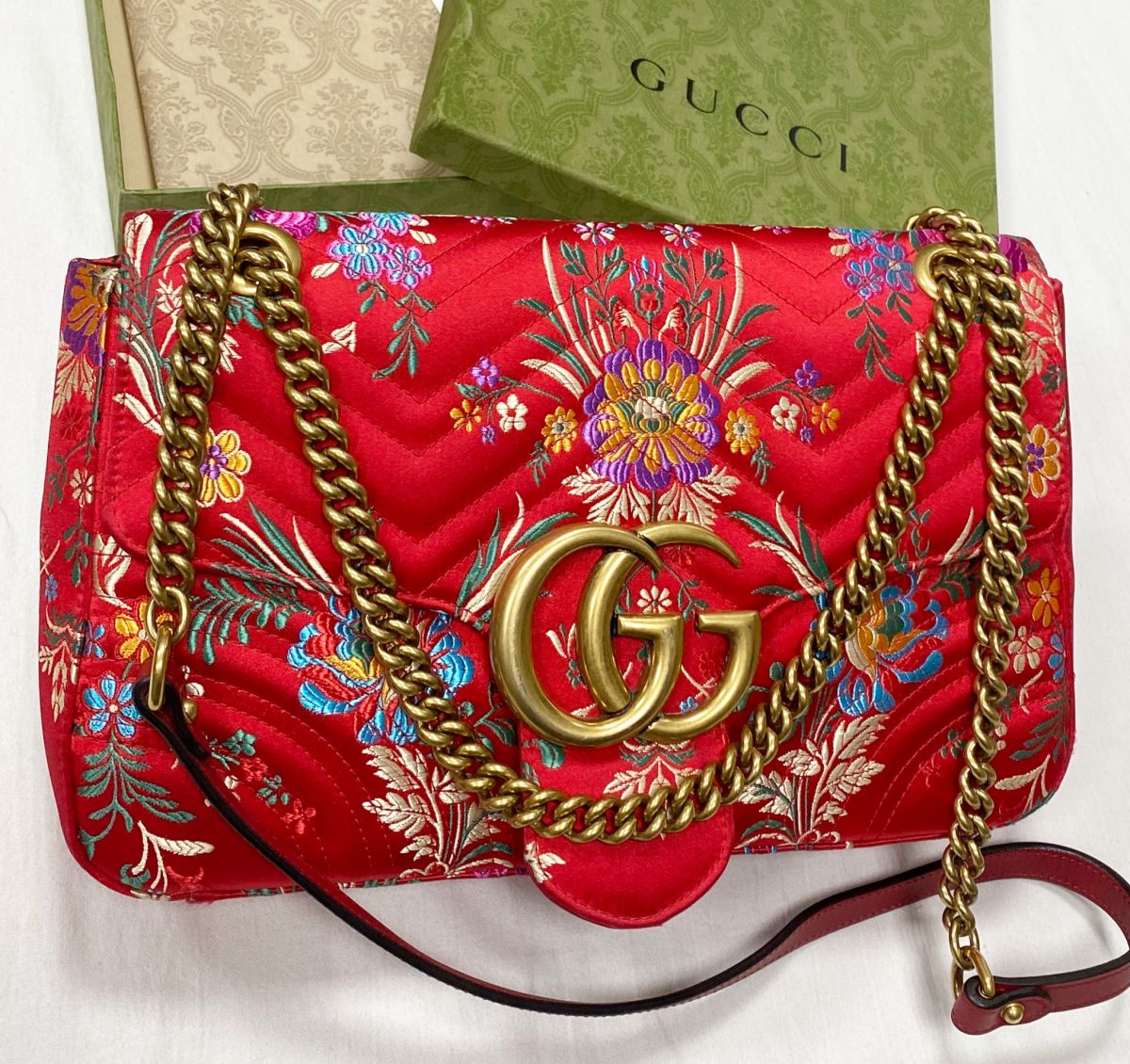 Сумка Gucci размер 30/20 цена 86 103 руб