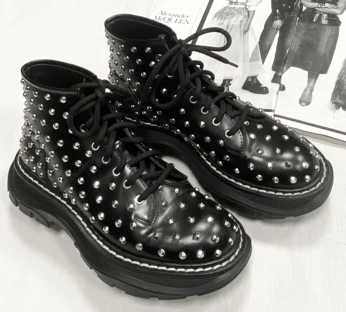 Ботинки Alexander McQueen размер 37 цена 17 221 руб

