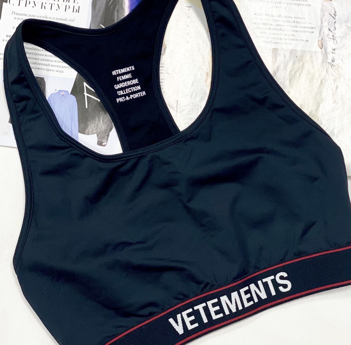 Кроп - топ Vetements размер S цена 15 655 руб