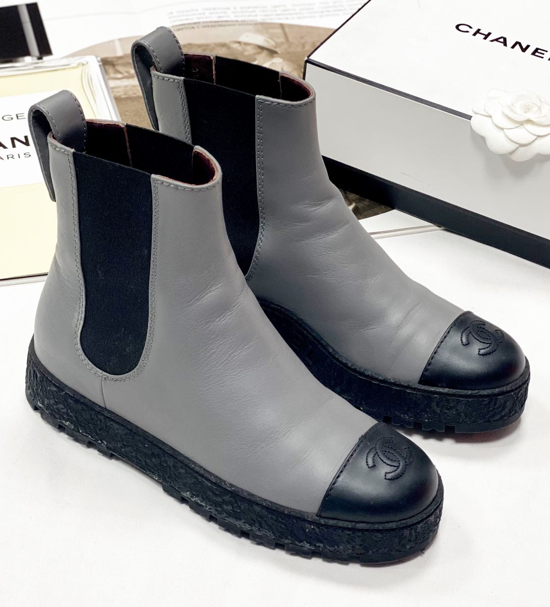 Ботинки Chanel размер 39.5 цена 123 080 руб 
