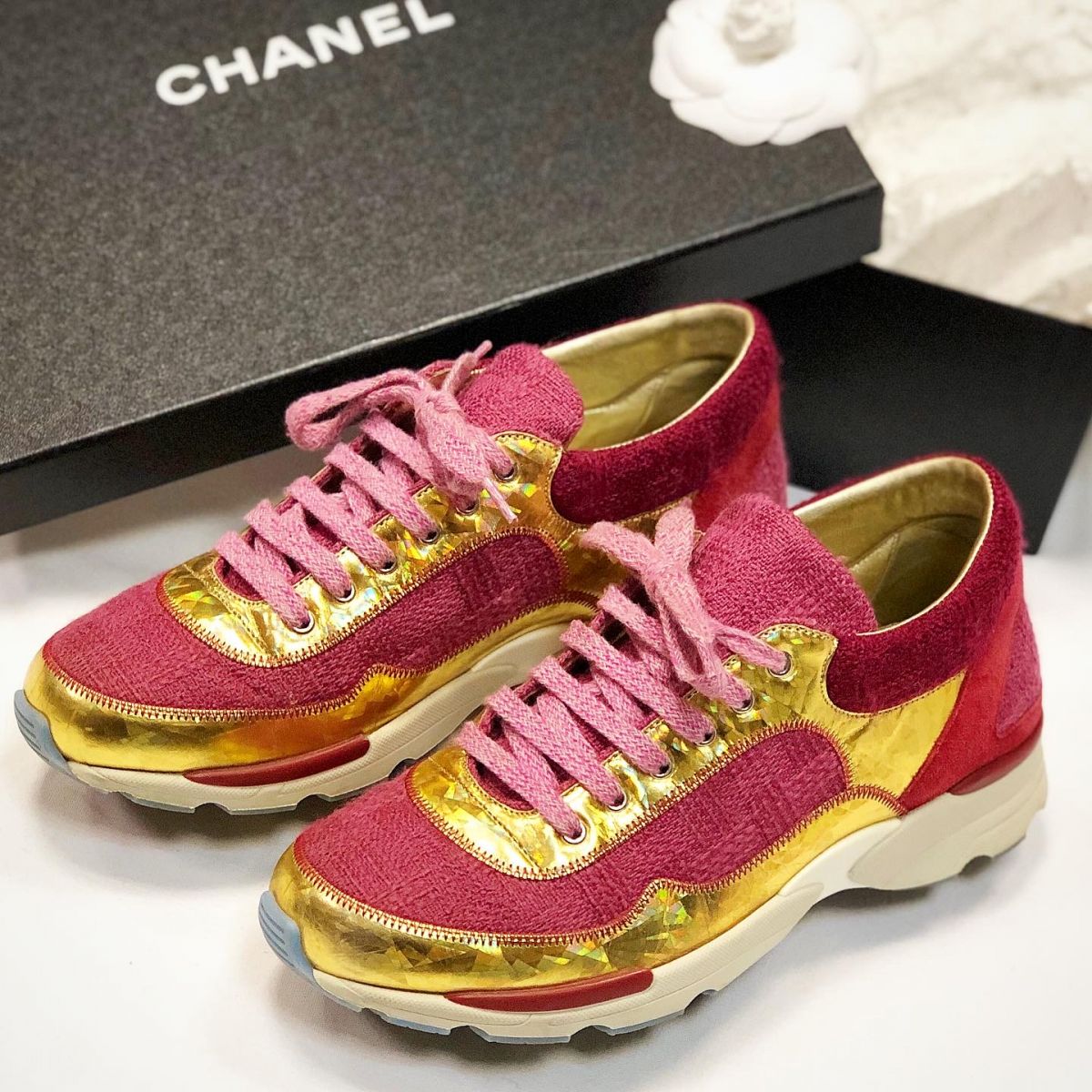 Кроссовки Chanel  размер 37 цена 15 385 руб