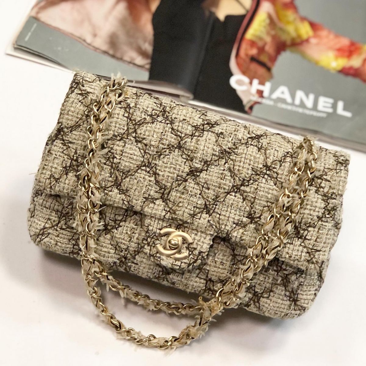 Сумка /твид Chanel  размер 25*16 цена 61 540 руб 