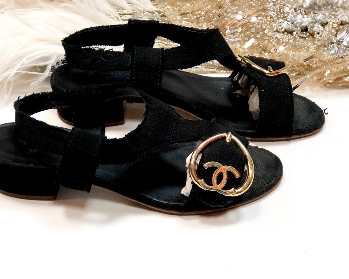 Босоножки Chanel размер 37.5 цена 13 847 руб