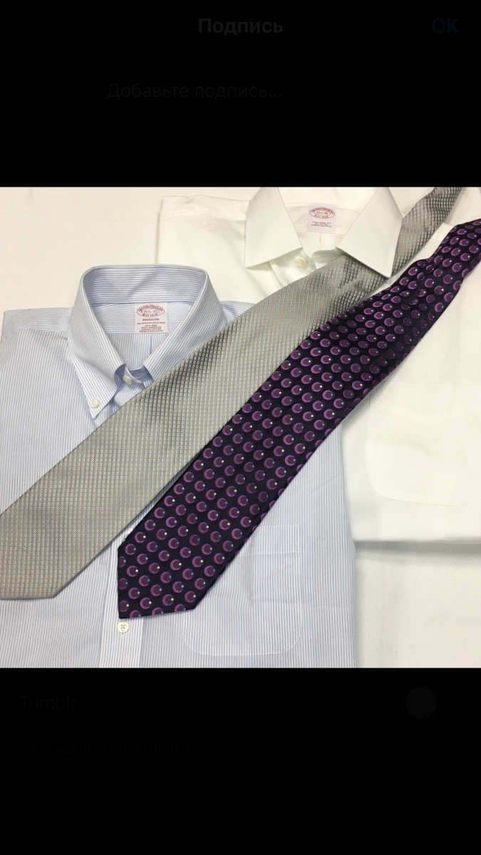 #MechtamenРубашки BROOKS BROTHERS  размер 15.1/2-35 цена 2308 руб / 3 077руб Галстуки CORNELIANI / PAL ZILERI  цена по 770 руб