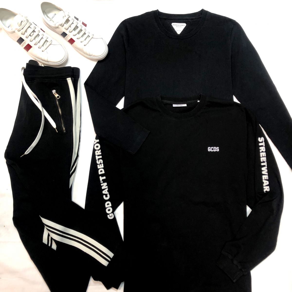#Mechtamen 
Толстовка BOTTEGA VENETA / GCDS размер L цена 7
693 руб / 10 770 руб 
Брюки Neil barelli размер S цена М цена 6 154 руб