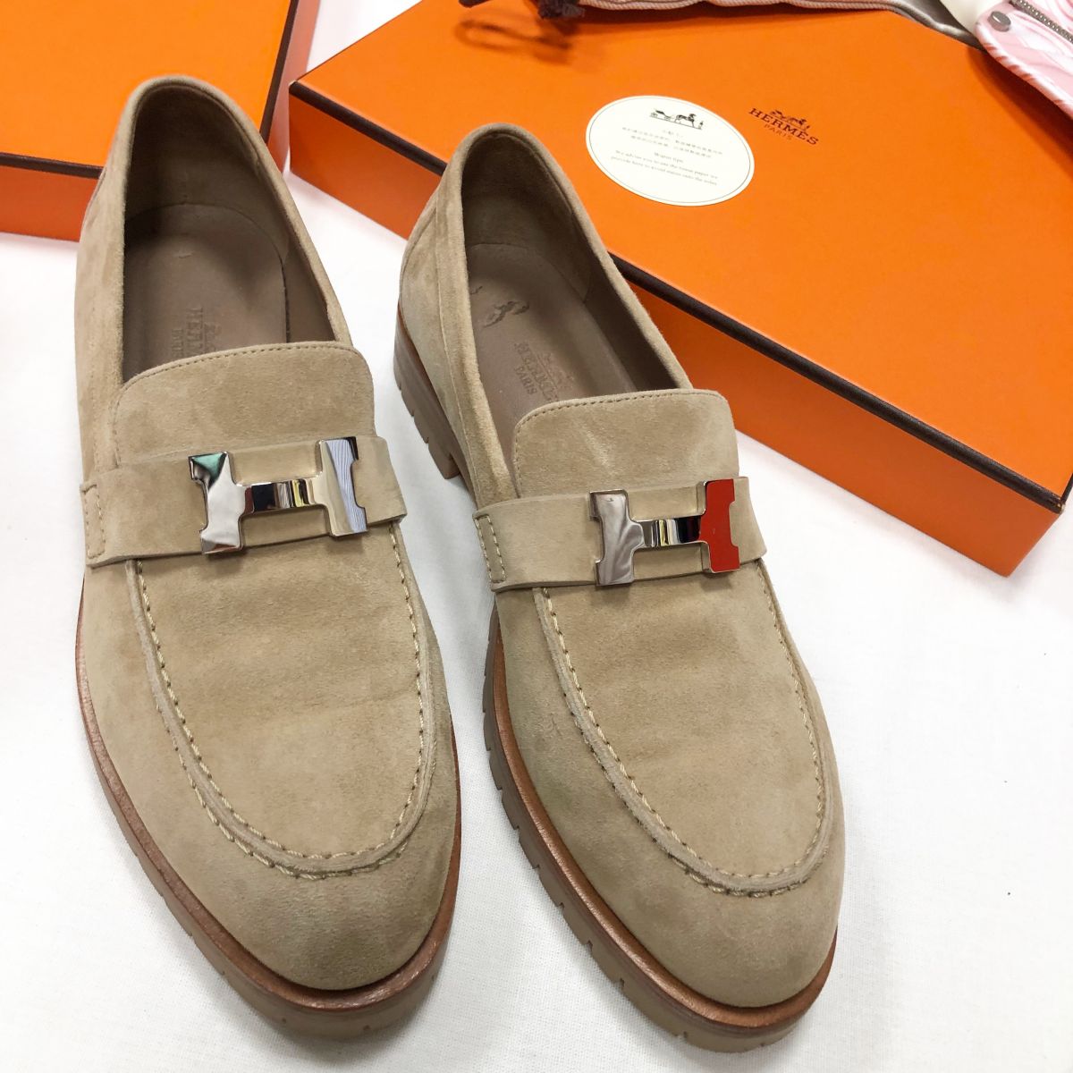 Лоферы HERMES размер 38.5 цена 46 965 руб /новые/