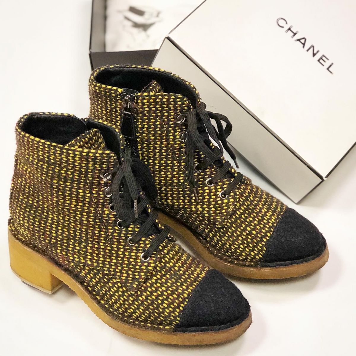 Ботинки / твид / Chanel  размер 40 цена 23 077 руб