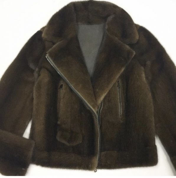 Косуха /кожа/мех норки/ Brunello Cucinelli 