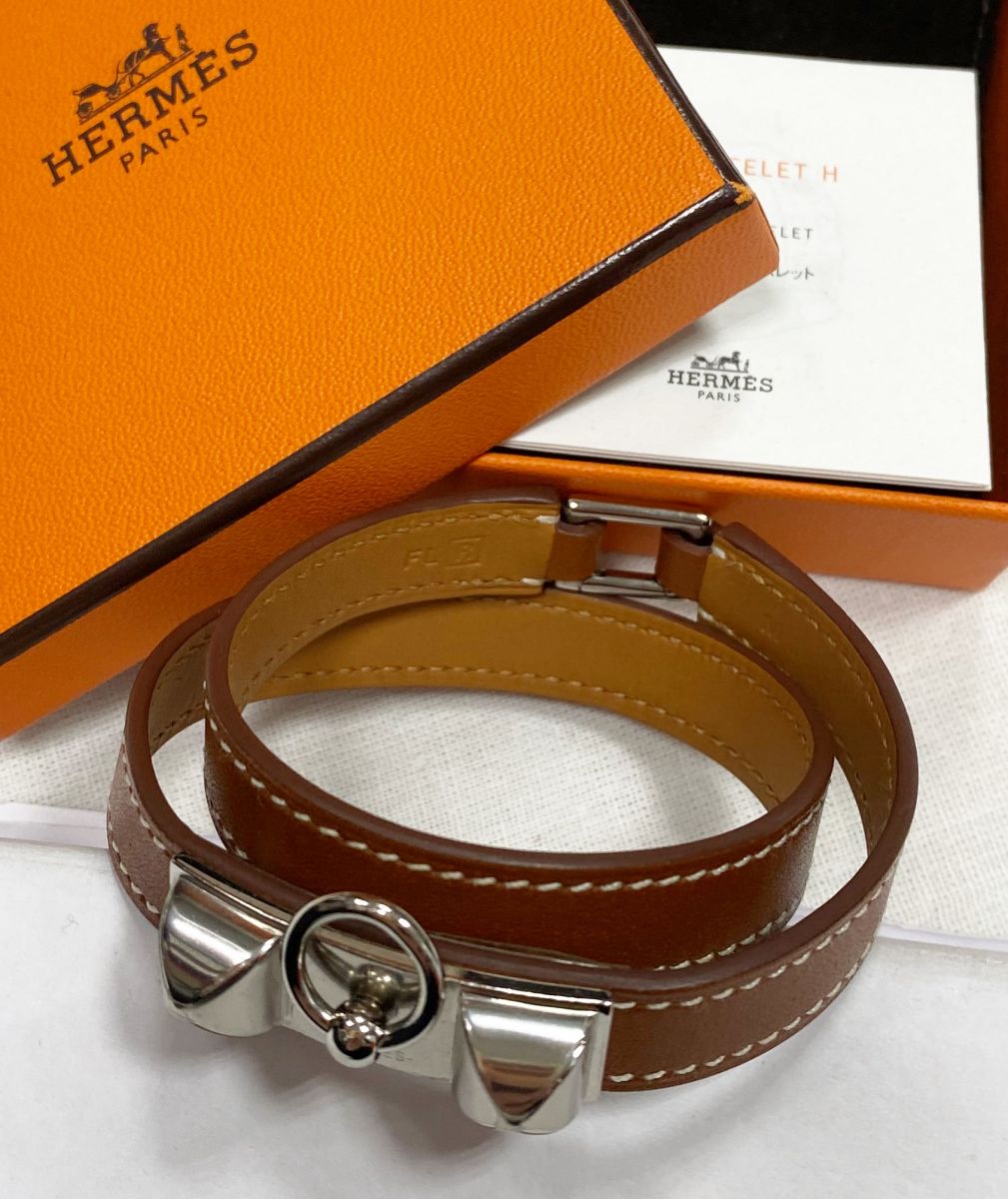 Браслет / кожа / Hermès цена 23 483 руб