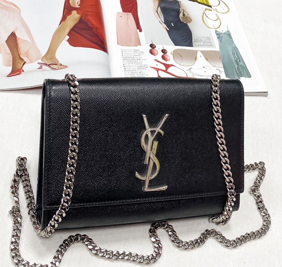 Сумочка Saint Laurent размер 20/15 цена 62 620 руб
