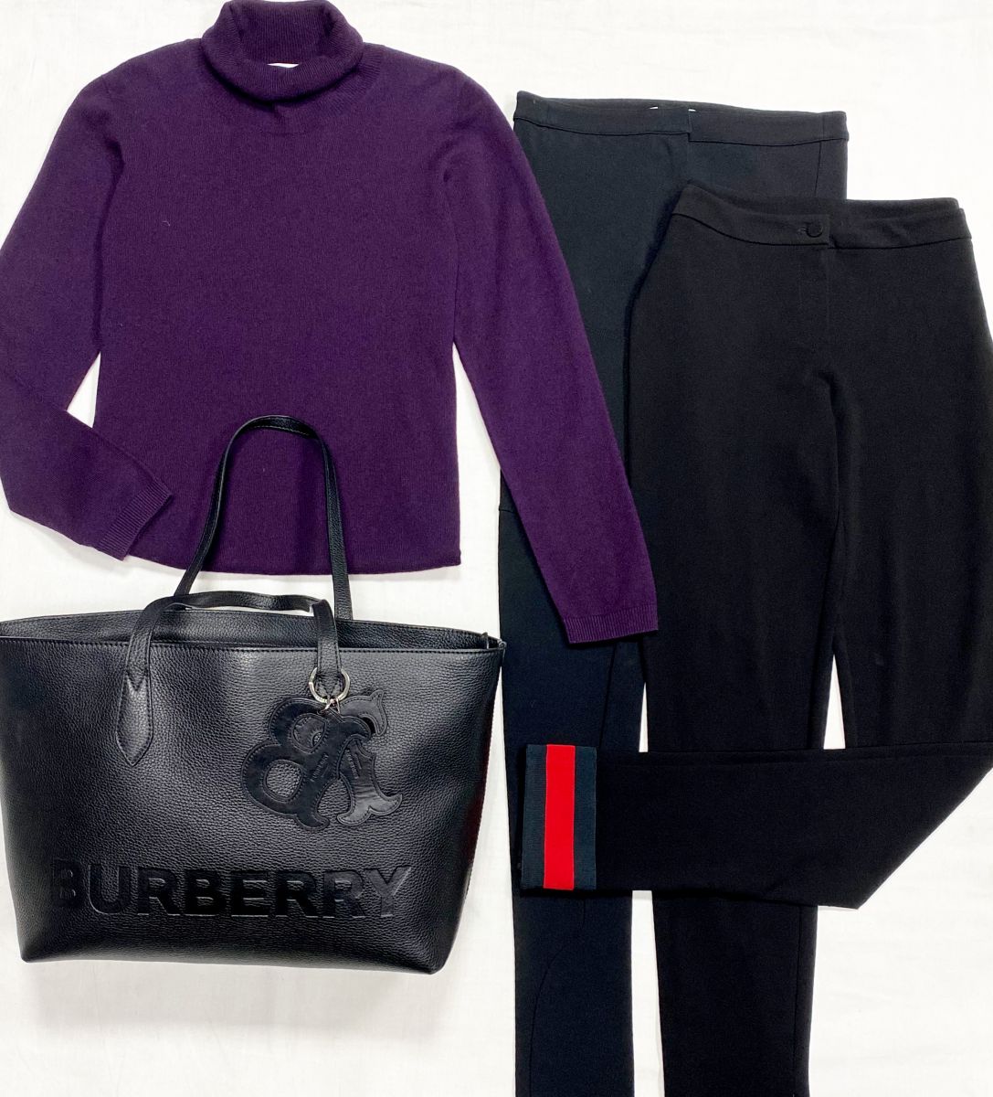 Водолазка Gran Sasso размер 40 цена 3 914 руб
Брюки Givenchy/ Gucci размер 38/L цена от 5 479 руб до 7 828 руб
Сумка Burberry 