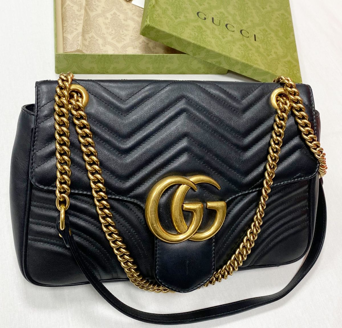 
Сумка Gucci размер 30/20 цена 78 275 руб 