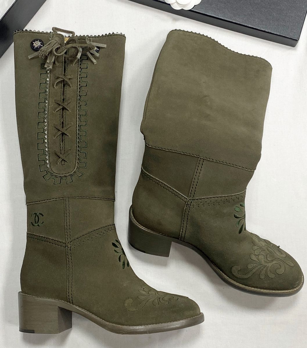 Сапоги Chanel размер 38.5 цена 46 965 руб