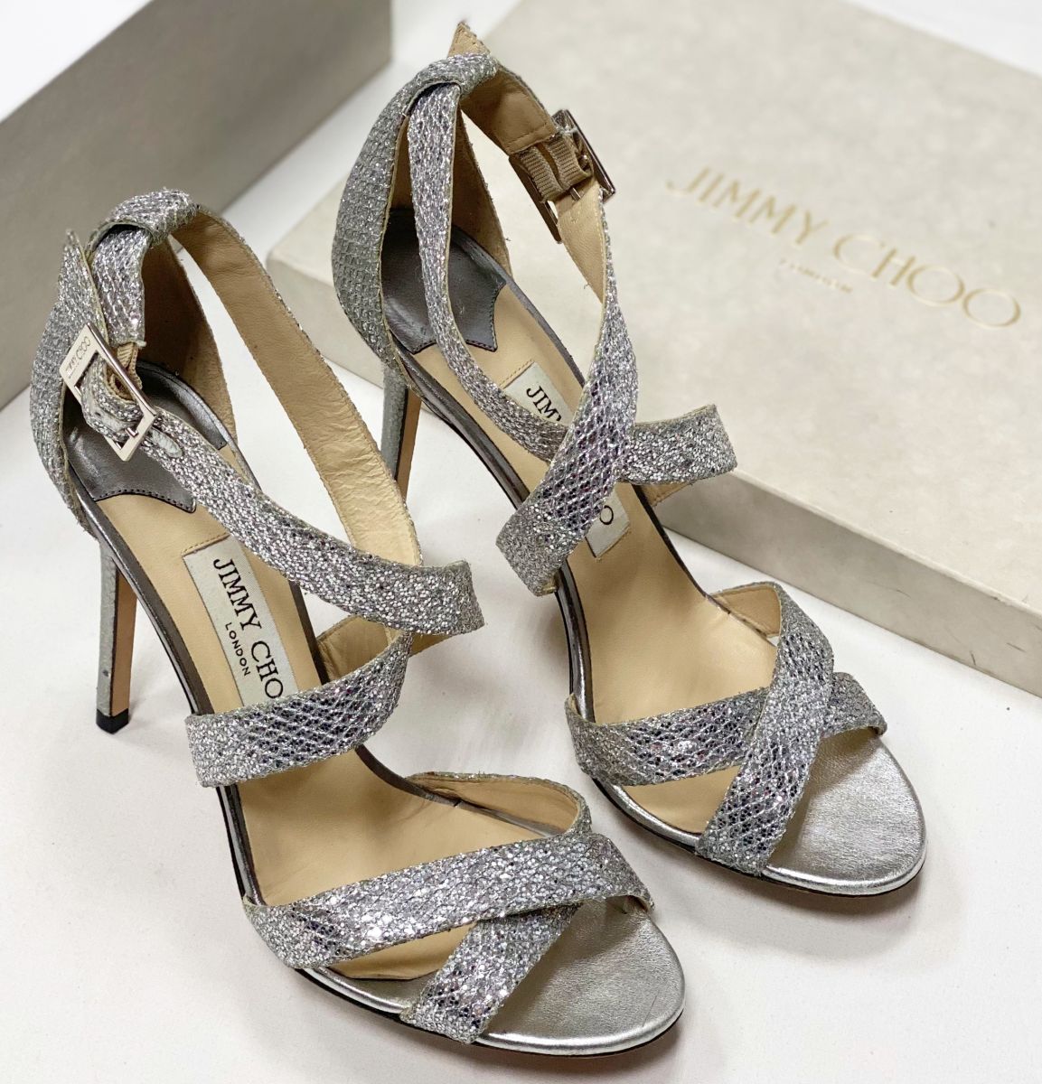 Босоножки Jimmy Choo размер 39.5 цена 15 655 руб
