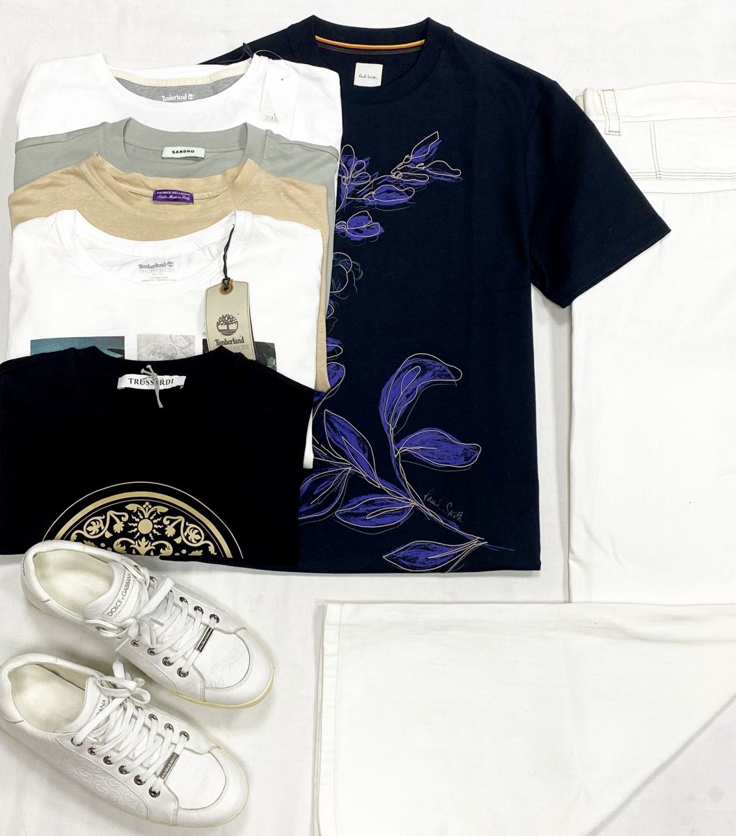 #mechtamen Футболки Paul Smith/ Sandro/ Patrick Hellmann/ Trussardi размер S/ XL/ цена от 1 655 руб до 6 262 рубДжинсы Ermanno Scervino размер 58 цена 9 393 рубКеды Dolce Gabbana размер 42 цена 15 655 руб
