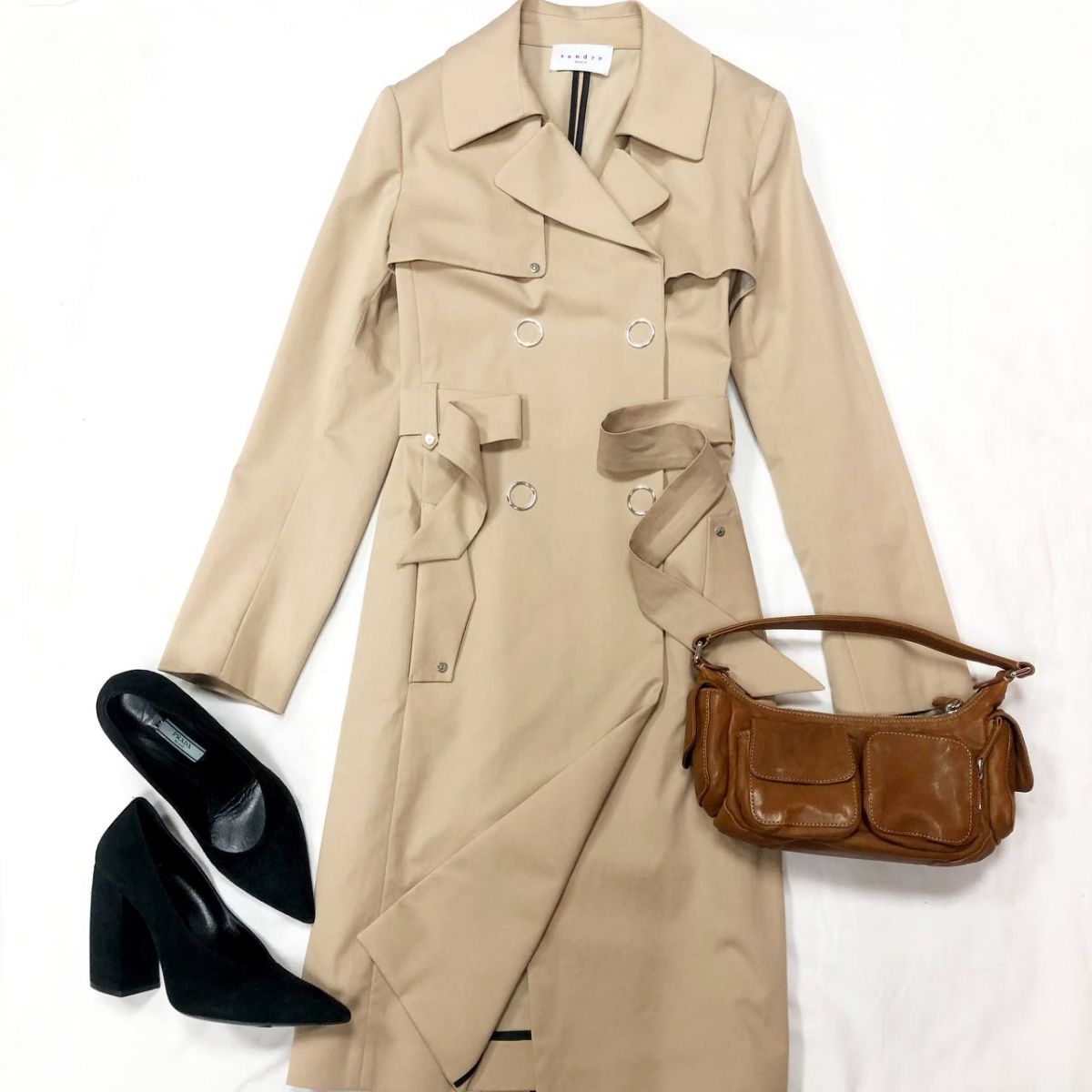 Плащ SANDRO размер 38 цена 10 770 руб 
Сумочка MIU MIU