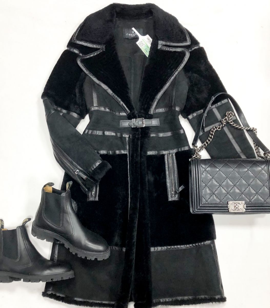 Дублёнка J Mendel размер 38 цена 31 282 рубБотинки Celine размер 39 цена 76 925 рубСумка Chanel