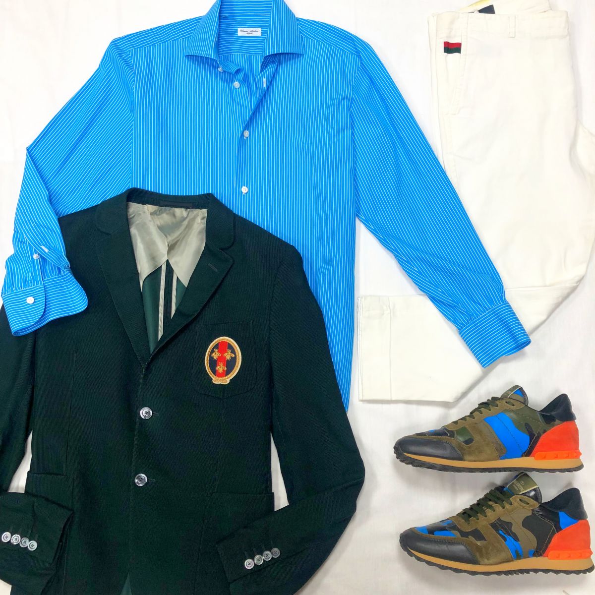 #Mechtamen
Рубашка CESARE Attolini Napoli размер 41/16
Цена 4 697 руб 
Джинсы GUCCI размер
52 цена 12 524 руб 
Кроссовки Valentino размер 43 цена 26 614 руб