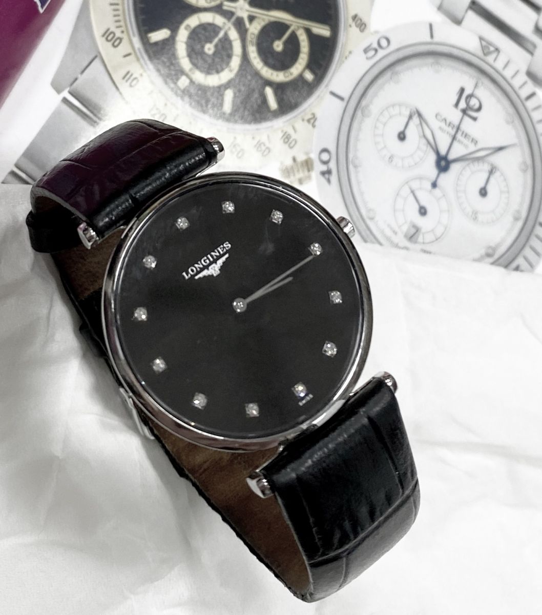 Часы / крокодиловый ремешок / Longines цена 78 275 руб 