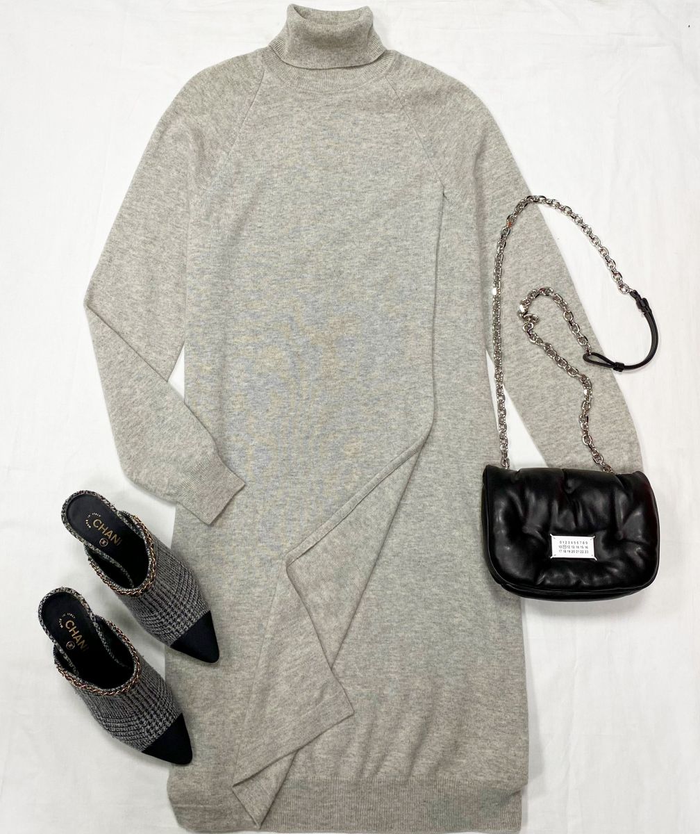 Платье / кашемир / Malo размер 46 цена 15 655 руб 
Сабо Chanel размер 39.5 цена 78 275 руб 
Сумка Maison Martin Margiela