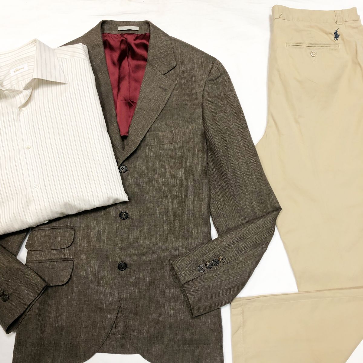 #MechtamenПиджак /лён/ Brunello Cuccinelli размер 48 цена 23 078 руб Брюки Ralph Lauren размер 33/32 цена 3 077 руб Рубашка Brioni размер 40.15.1/2 цена 5 385 руб