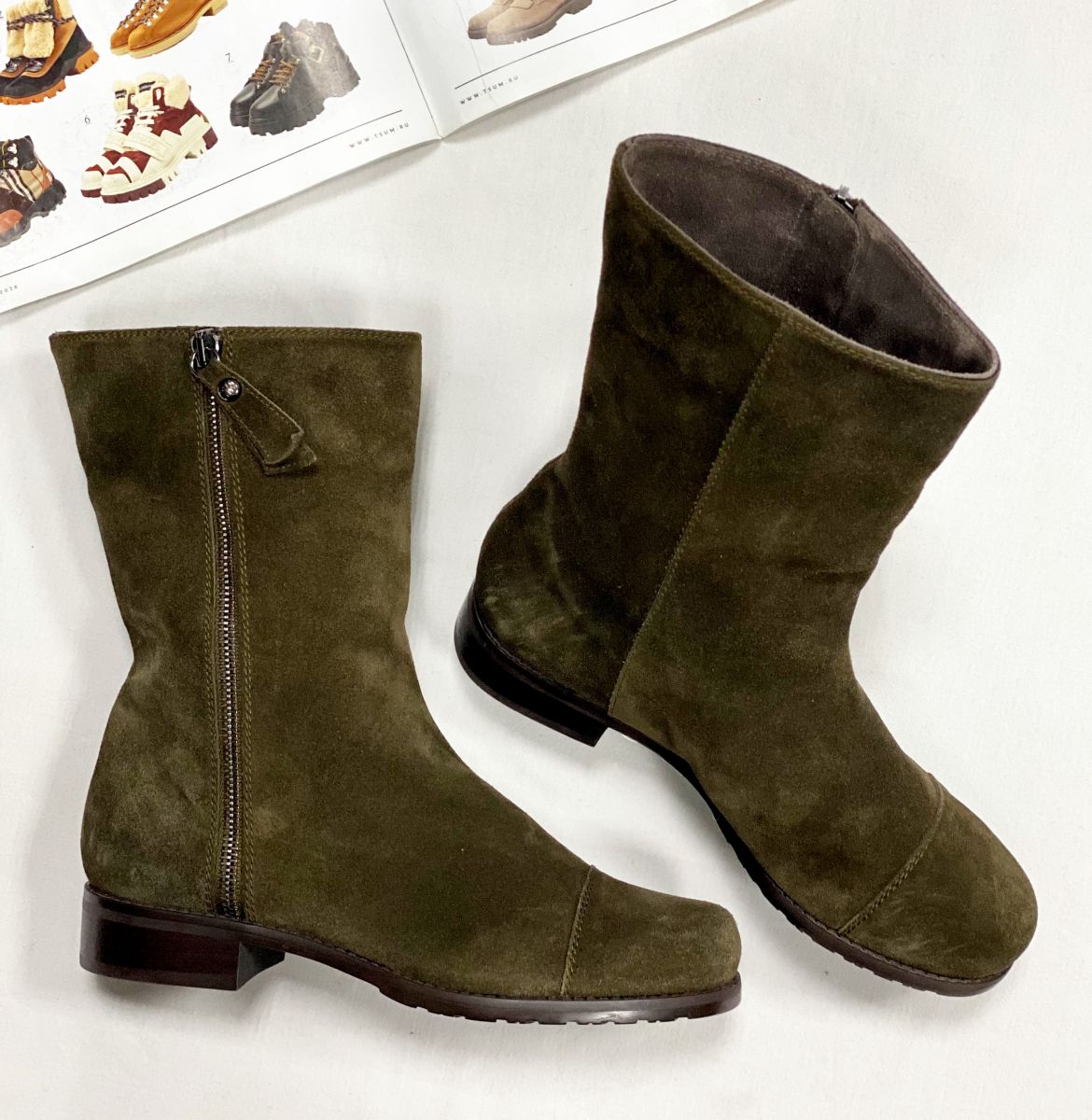 Ботинки/замша/ Stuart Weitzman размер 36 цена 10 949 руб 