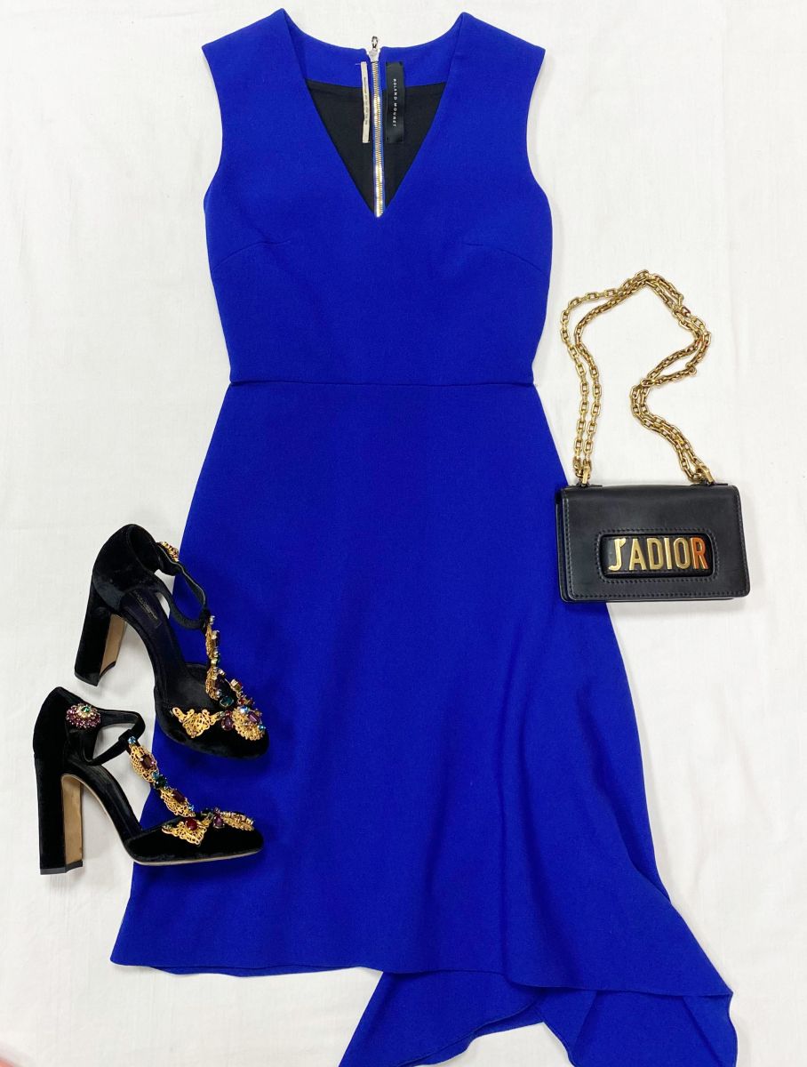 Платье Roland Mouret размер 40 цена 10 959 рубТуфли Dolce Gabbana размер 37 цена 31 310 руб Сумка Christian Dior