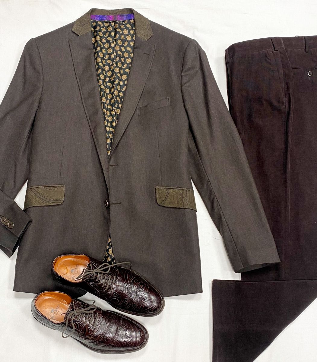 #mechtamen Пиджак Etro размер 56 цена 12 524 руб
Брюки / вельвет/ Zegna размер 56 цена 6 262 руб
Ботинки Etro размер 42.5 цена 23 483 руб