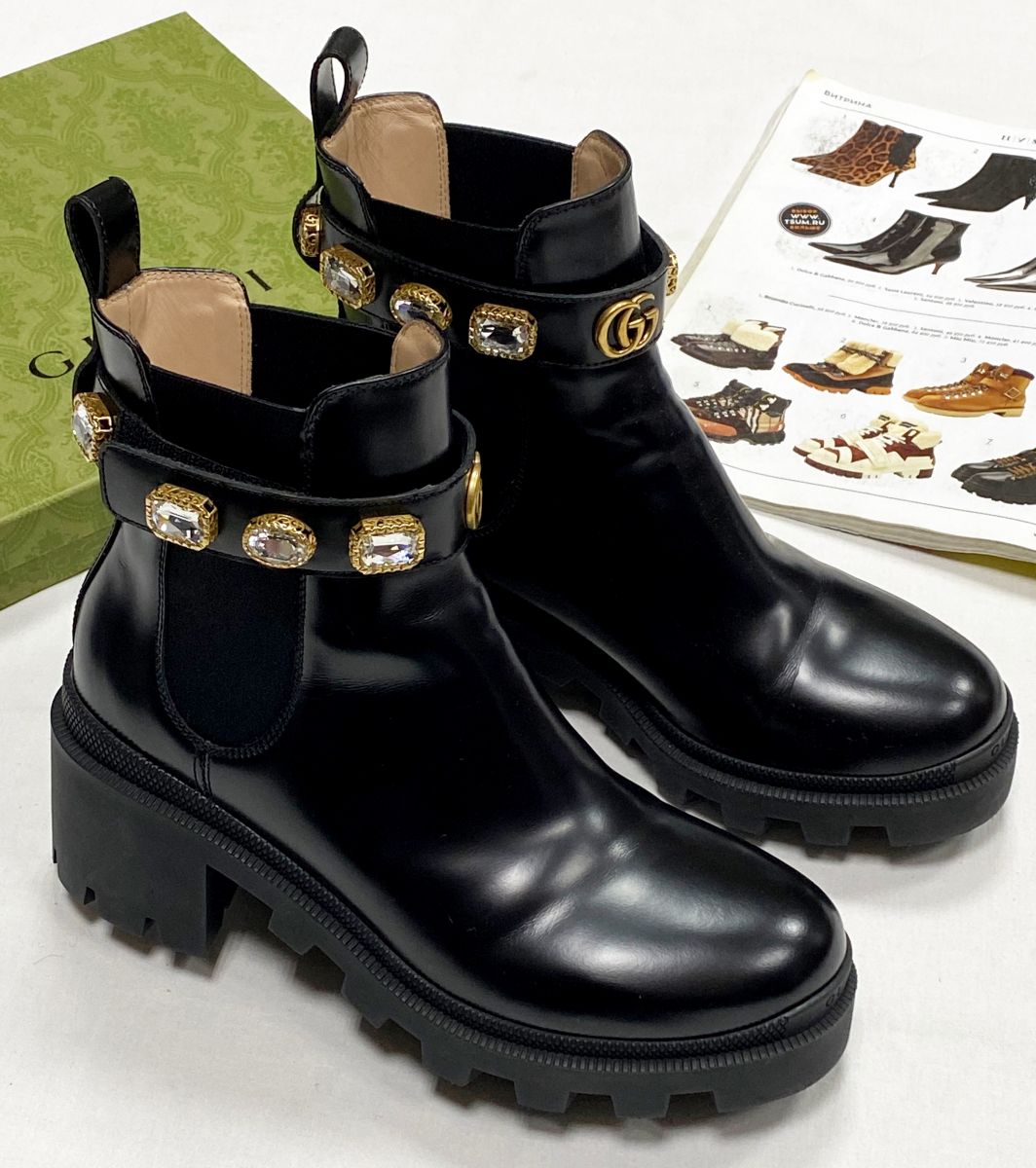 Ботинки /камни/ Gucci размер 38.5 цена 31 310 руб
