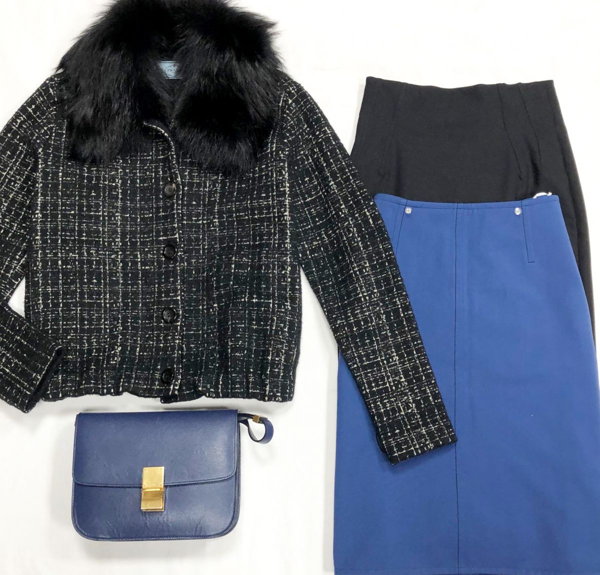 Жакет Prada размер 40 цена 27 693 рубЮбка Stella McCartney размер 40 цена 7 693 рубЮбка Hermes размер 38 цена 15 385 руб/с биркой/ Сумка Celine