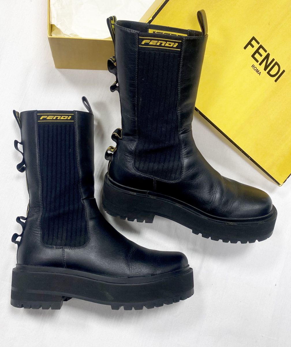 Ботинки Fendi размер 37 цена 23 483 руб