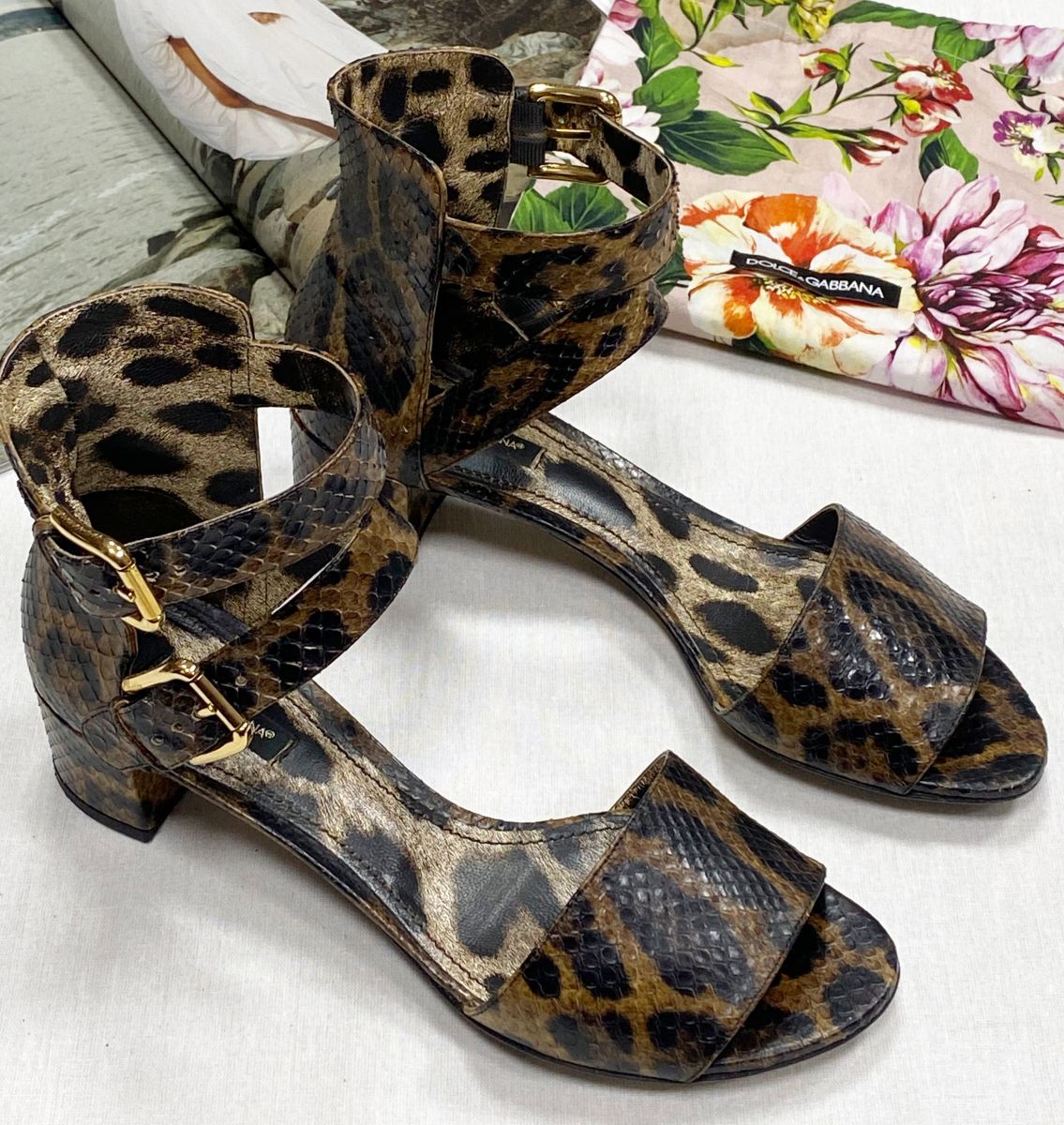 Босоножки/ питон/ Dolce Gabbana размер 38.5 цена 23 483 руб