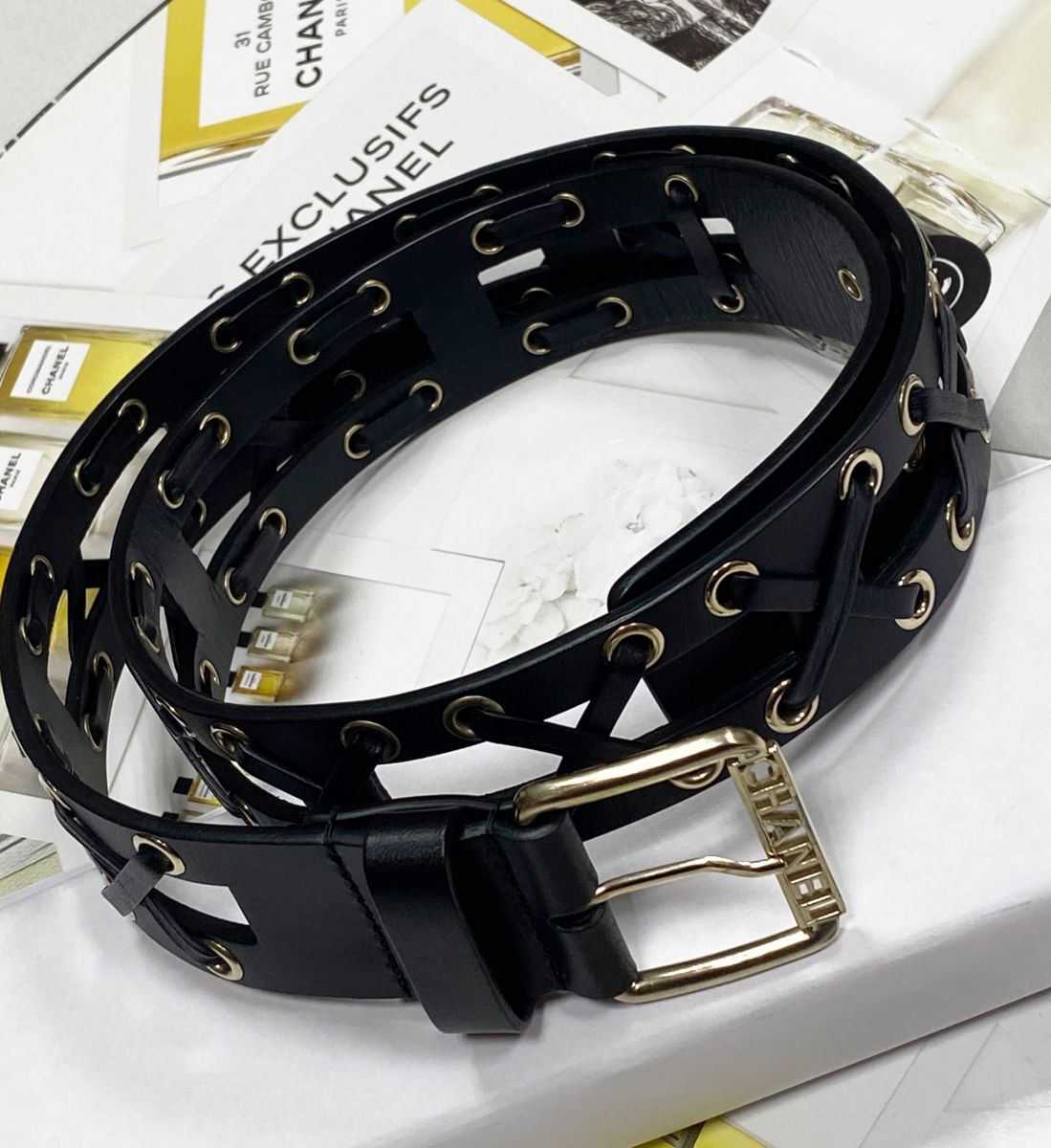 Ремень Chanel размер 80/32 цена 54 793 руб