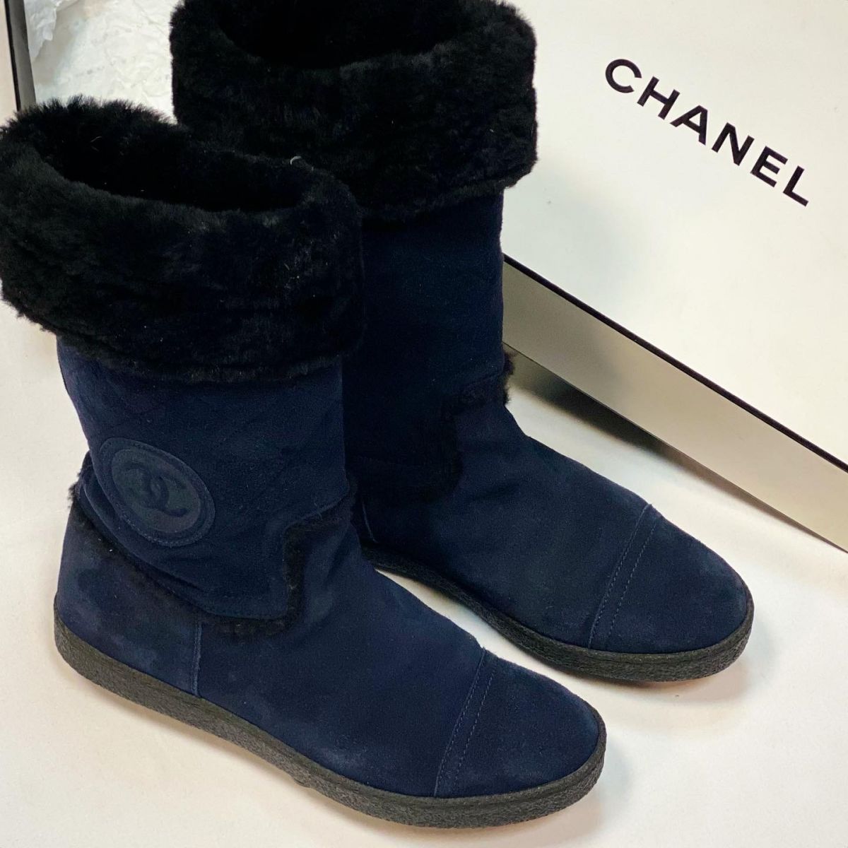 Сапоги / на меху / Chanel размер 39.5 цена 30 770 руб 