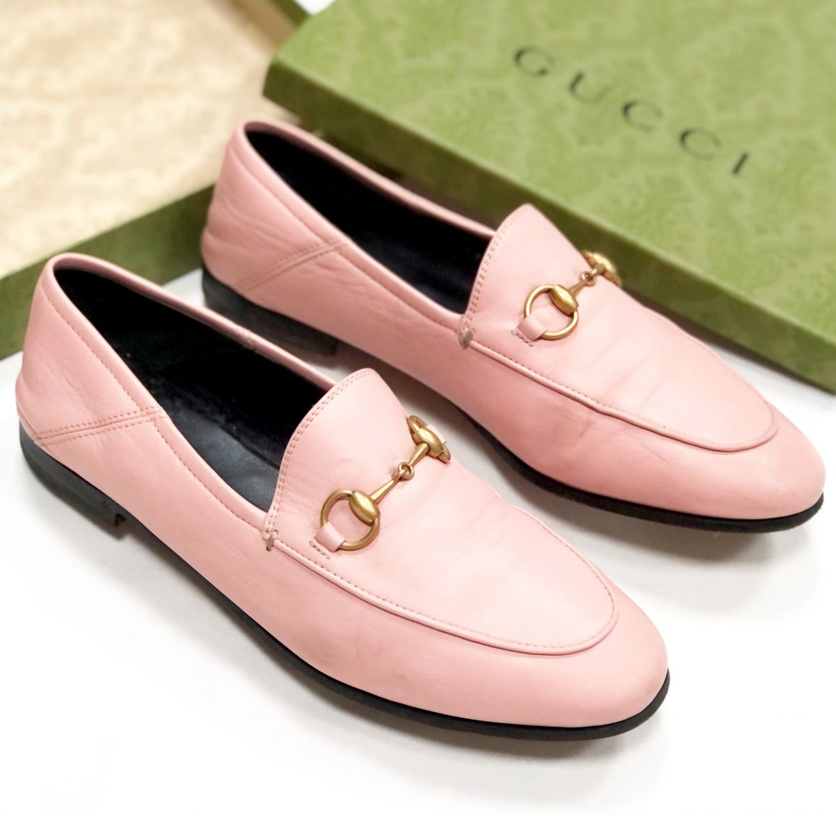 Лоферы Gucci размер 37.5 цена 15 655 руб 