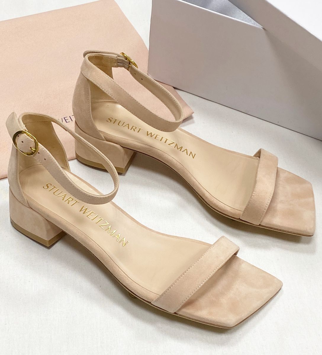Босоножки / замша/ Stuart Weitzman размер 38.5 цена 15 655 руб 
