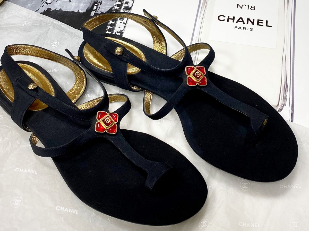 Босоножки Chanel размер 38.5 цена 23 483 руб