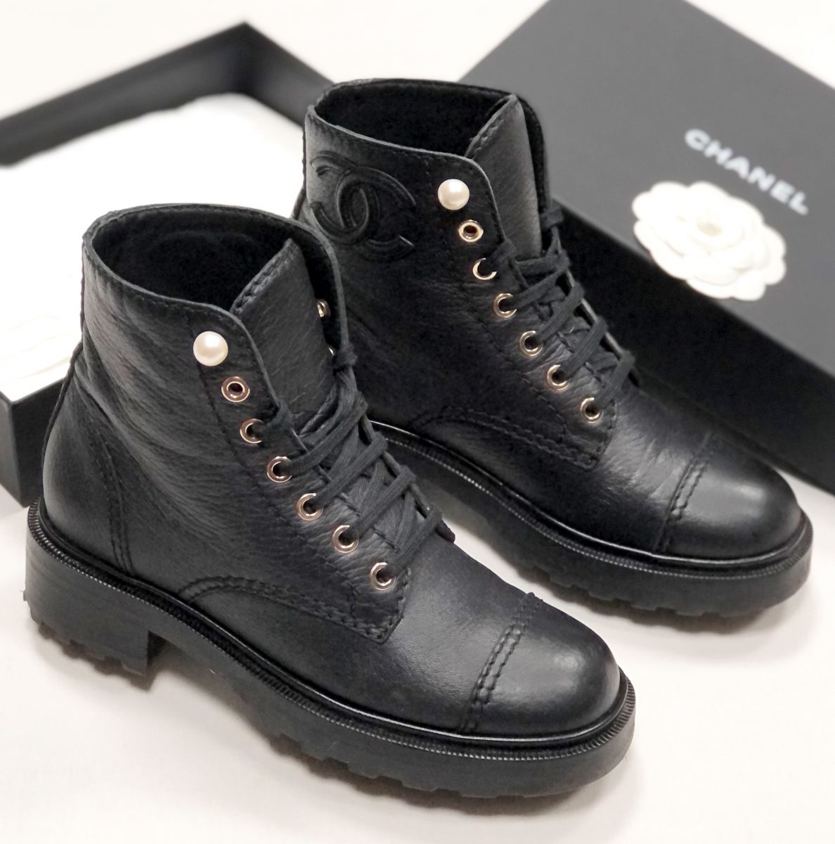 Ботинки Chanel размер 36.5 цена 54 793 руб