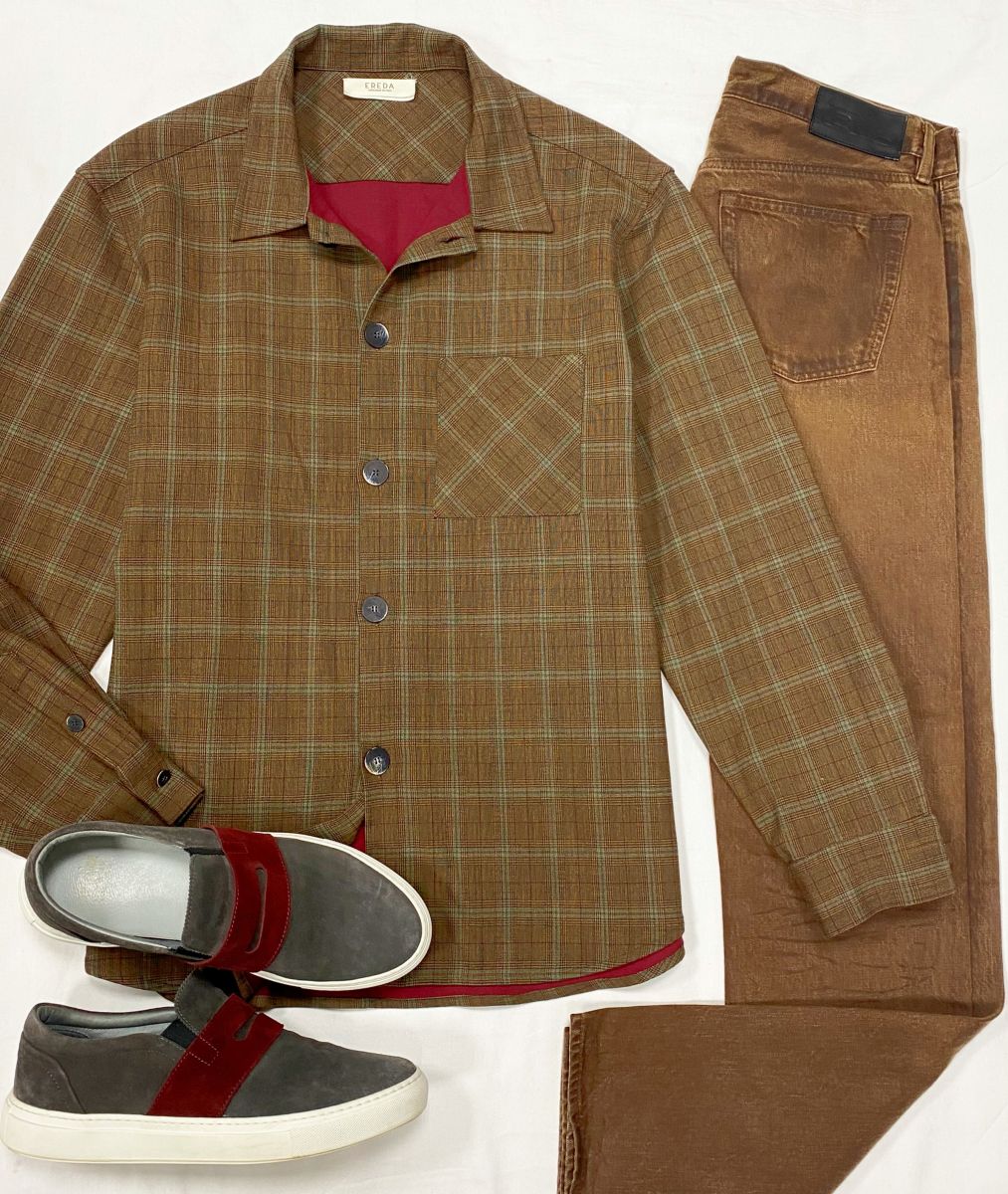 #mechtamen  Рубашка Ereda размер 54 цена 10 959 руб 
Джинсы Ralph Lauren размер 34 цена 6 262 руб 
Слипоны размер 45 цена 9 393 руб