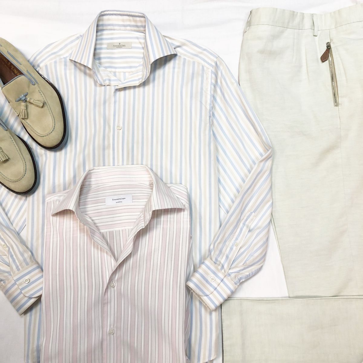 #Mechtamen
Рубашки ZEGNA размер XL цена по 4 616 руб 
Брюки HERMES размер 52 цена 7 693 руб