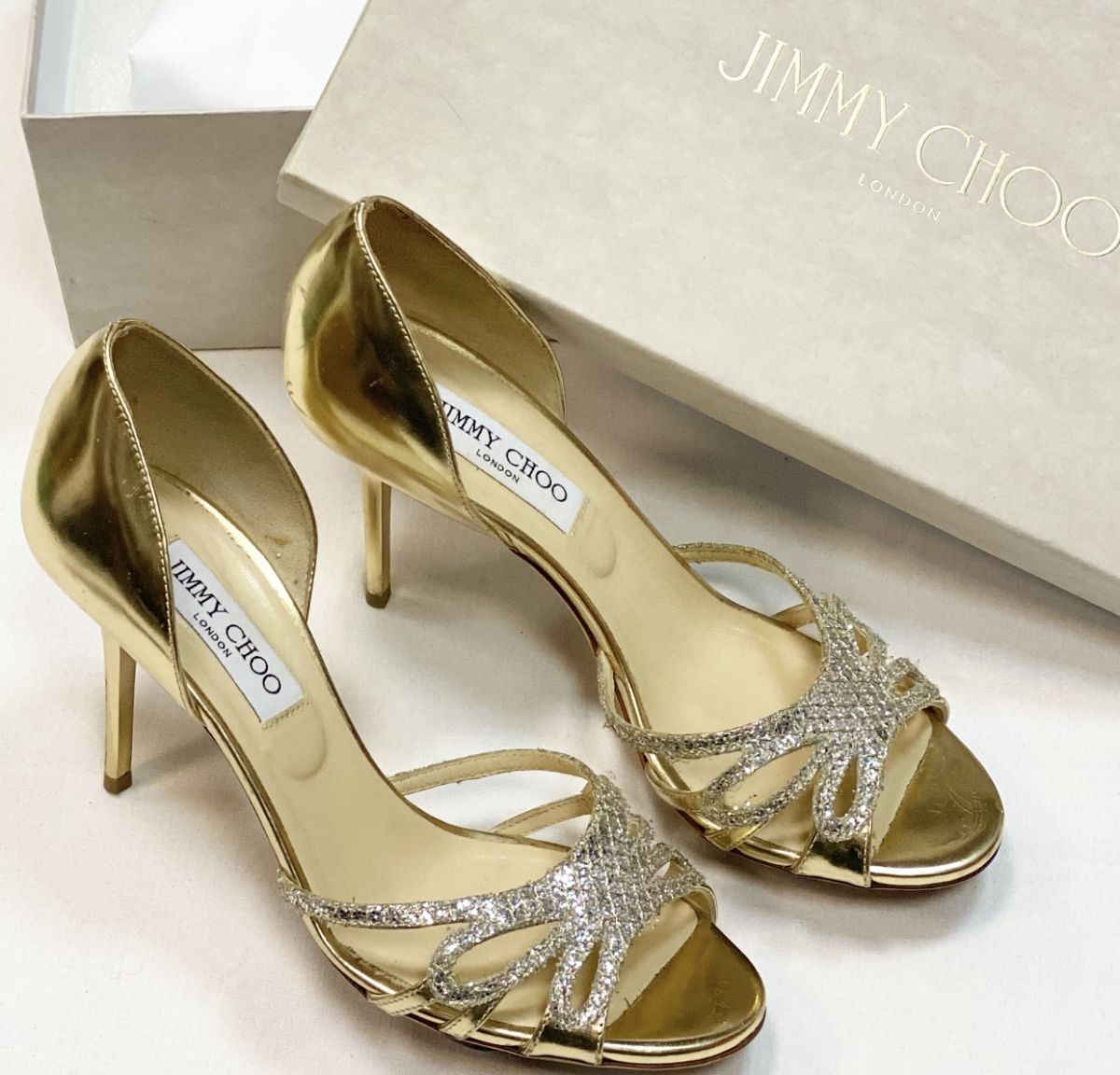 Босоножки Jimmy Choo размер 38.5 цена 9 231 руб 