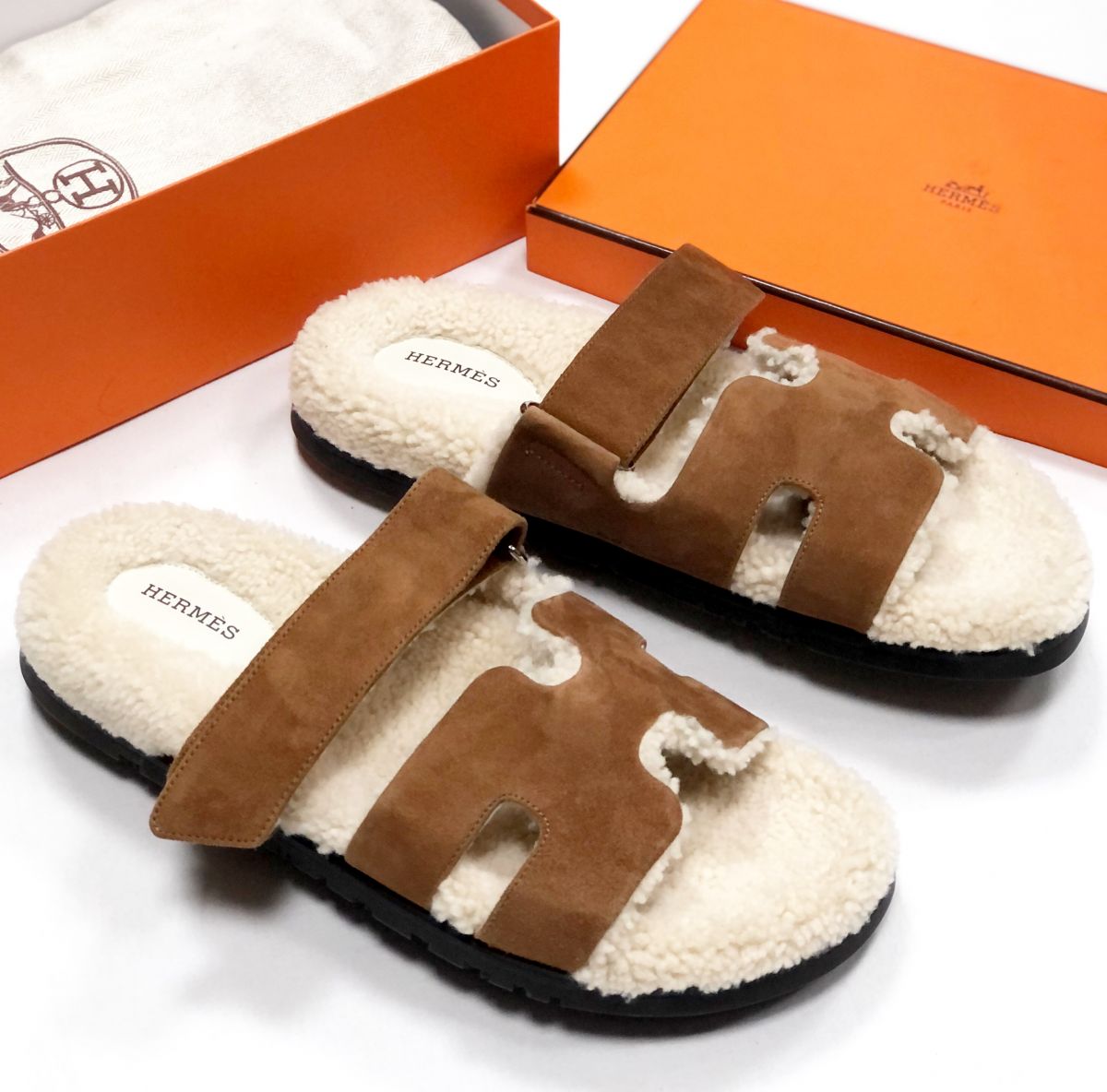 Сабо /мех / замша/ Hermes размер 41 цена 93 930 руб
