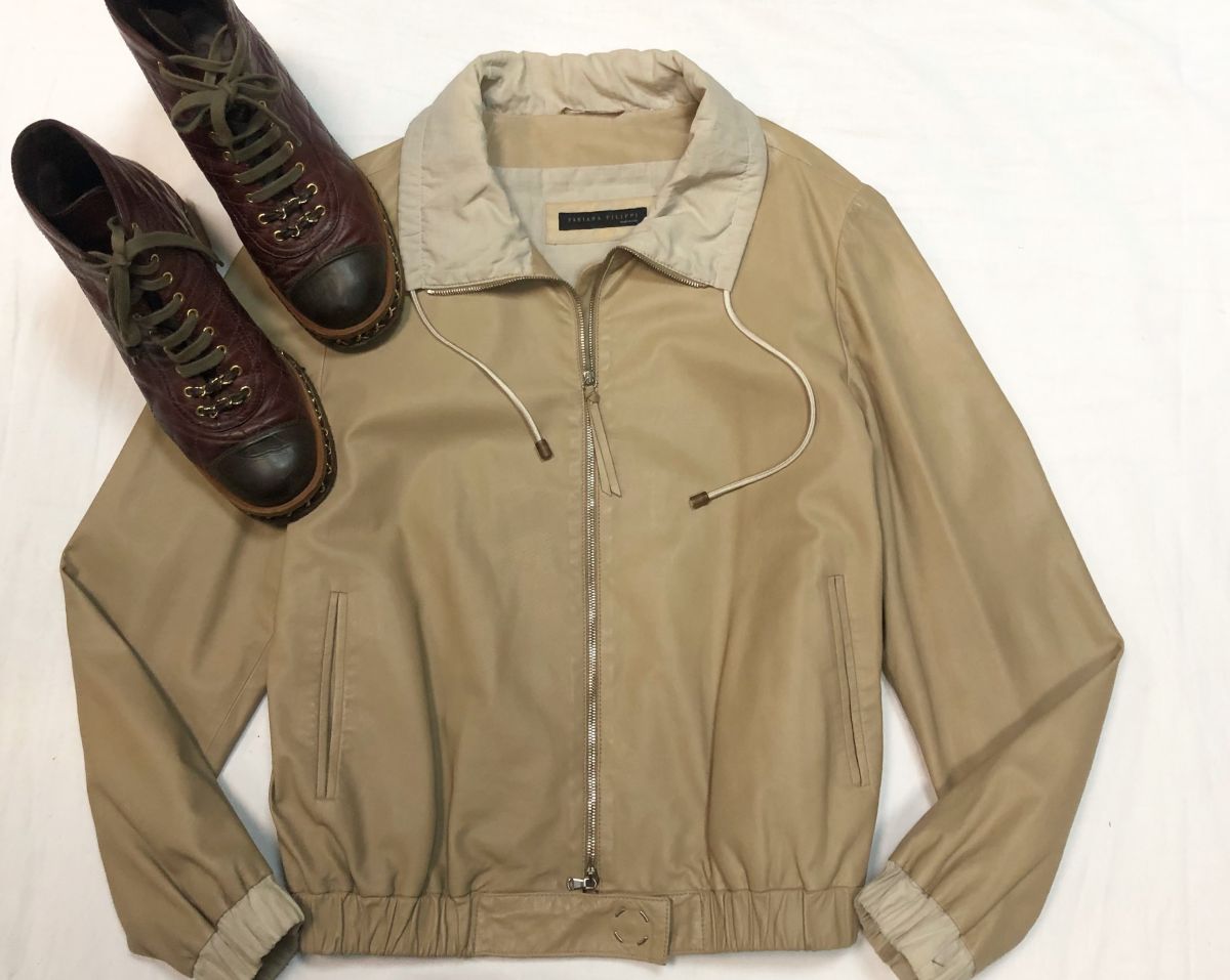 Куртка /кожа/‘FABIANA FILIPPI размер 42/S цена 26 155 руб