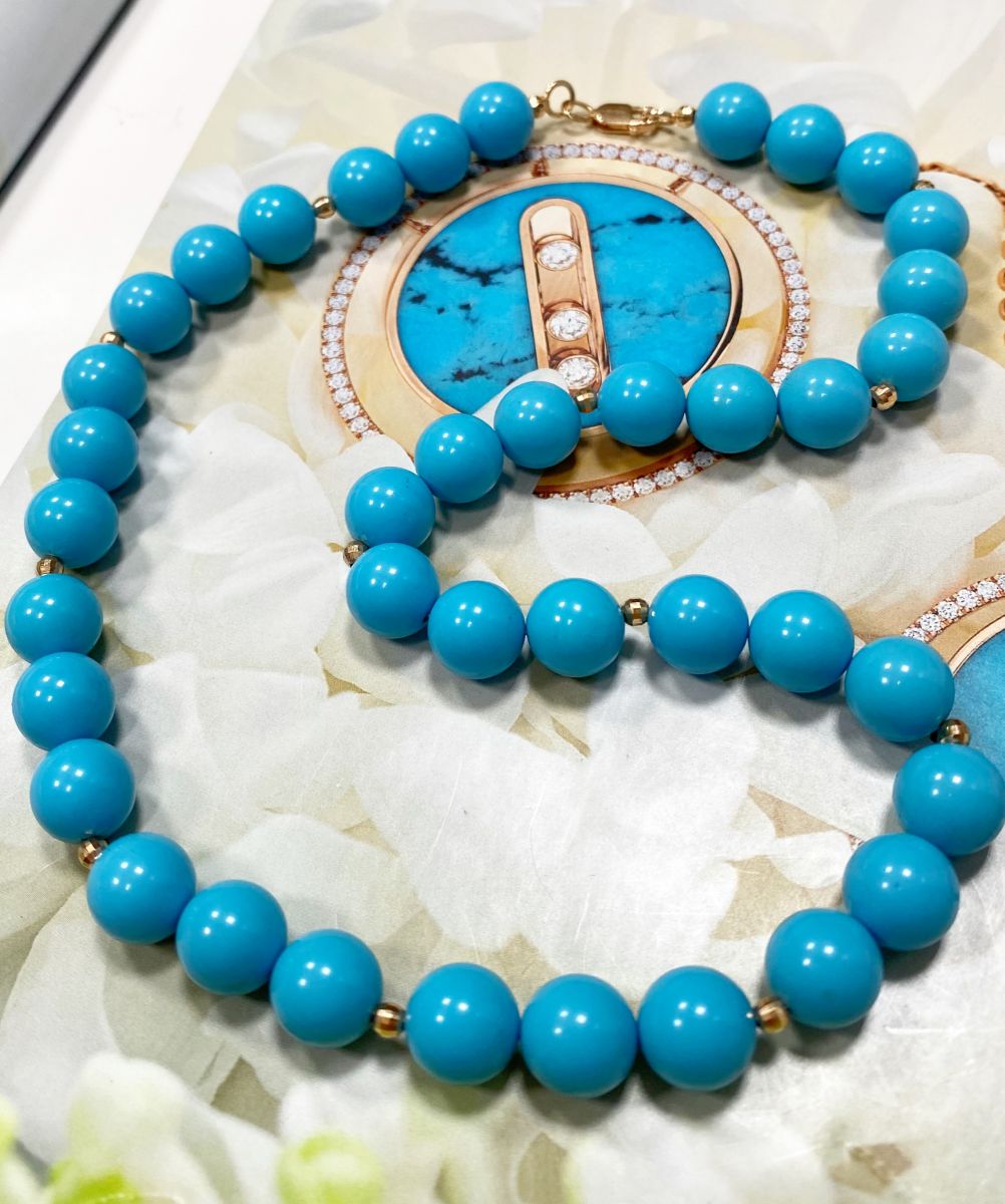 Бусы / бирюза / цена 23 483 руб