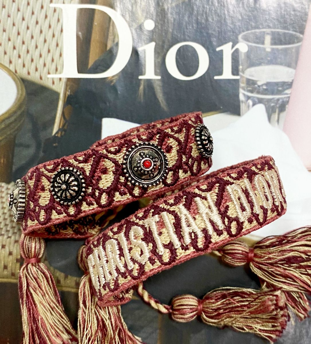 Браслет / двойной / Christian Dior цена 15 655 руб