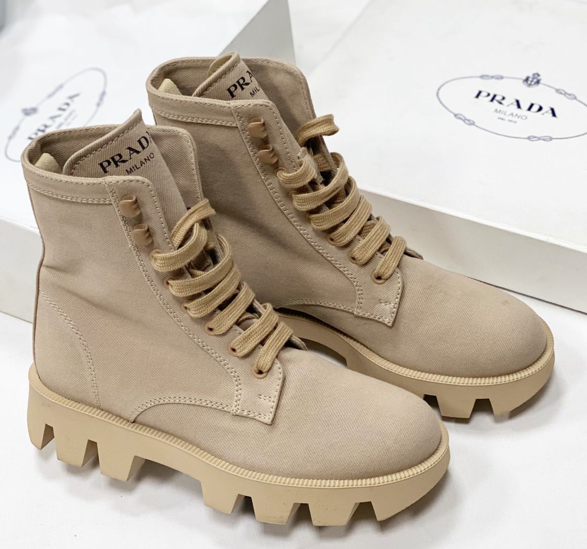 Ботинки Prada размер 37 цена 31 310 руб 