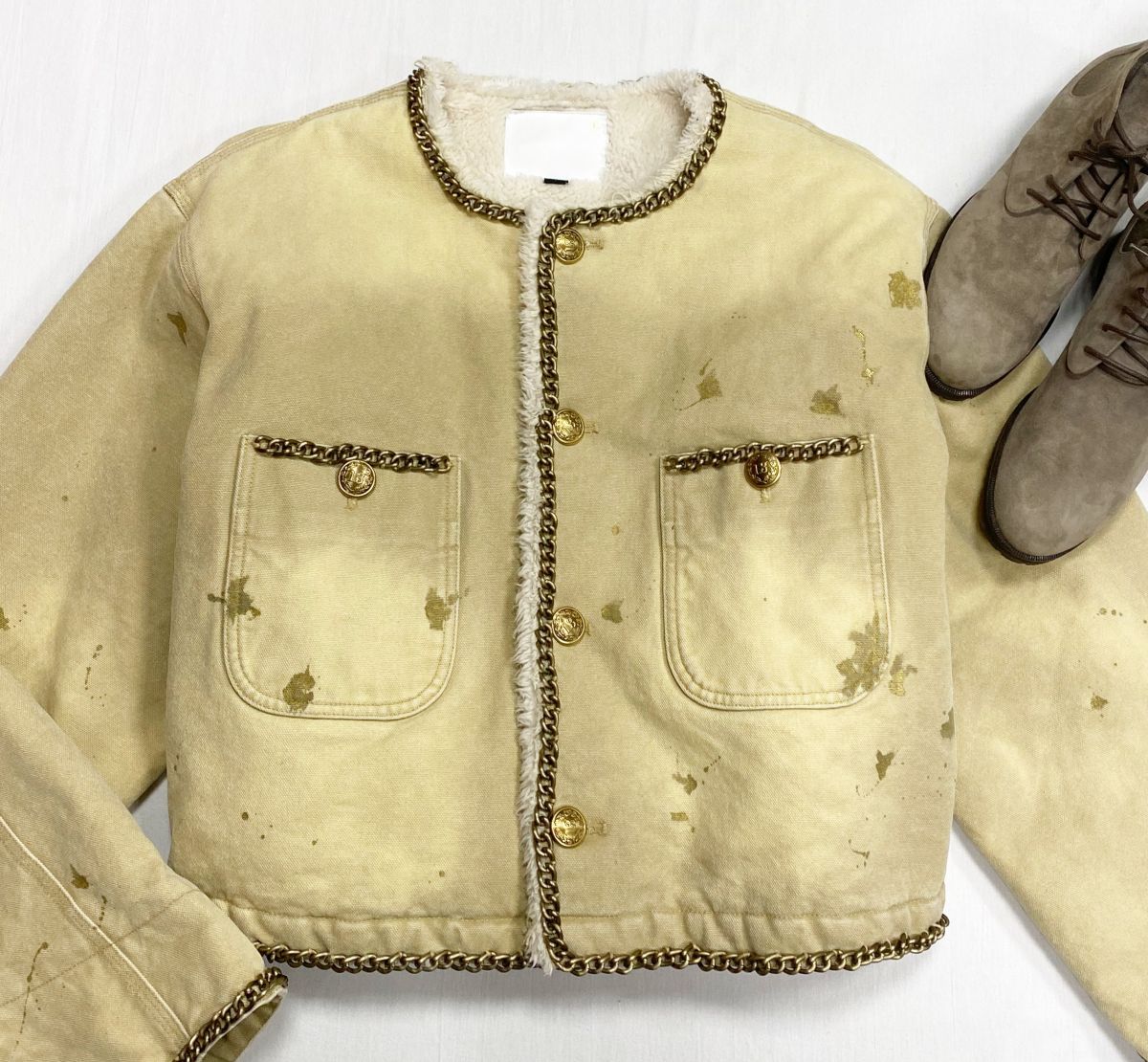 Куртка R13 размер L цена 70 448 руб Ботинки Loro Piana размер 38 цена 70 448 руб