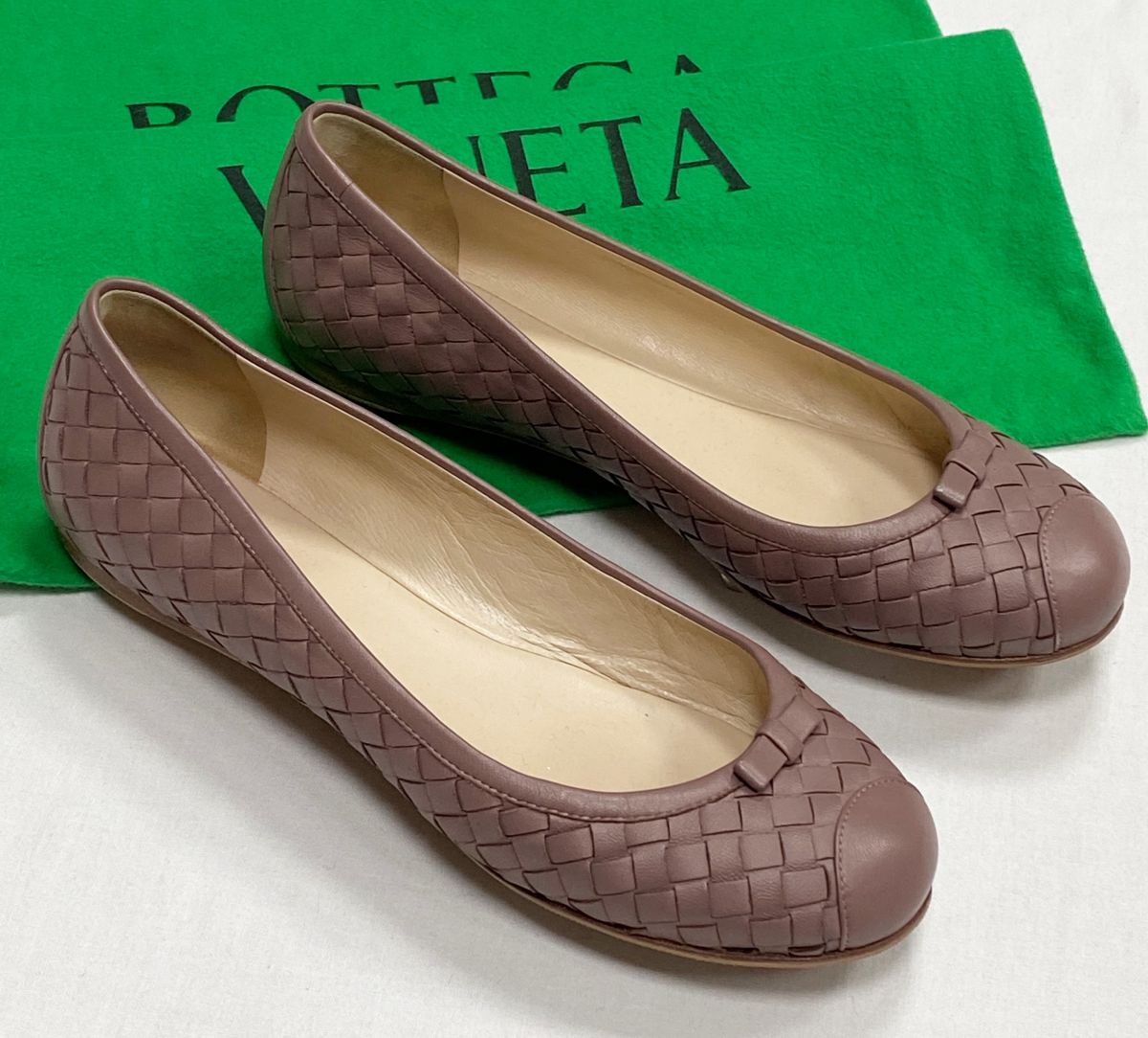 Балетки Bottega Veneta размер 37.5 цена 15 655 руб