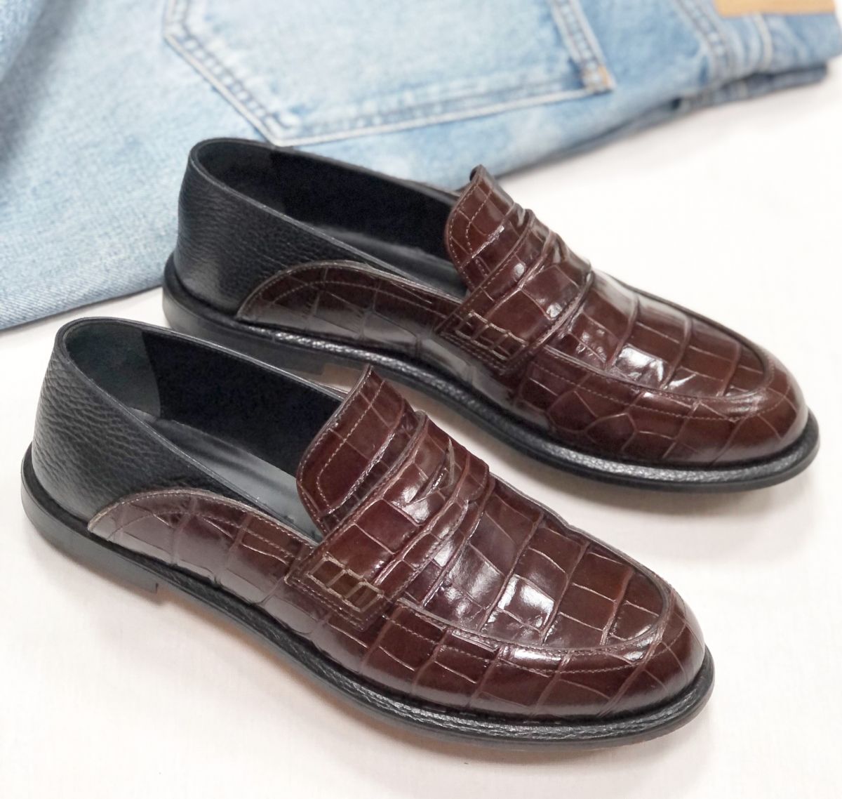 Лоферы / крокодил/ Loewe размер 38 цена 31 310 руб