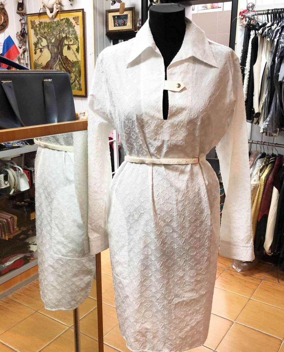 Платье + Пояс Louis Vuitton размер 40 цена 54 793 руб